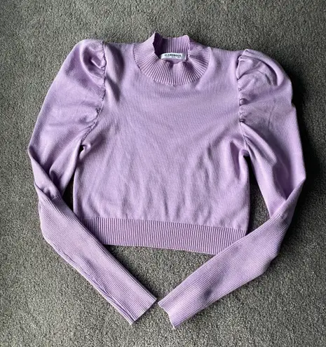 Glamorous Purple Puff Sleeve Top