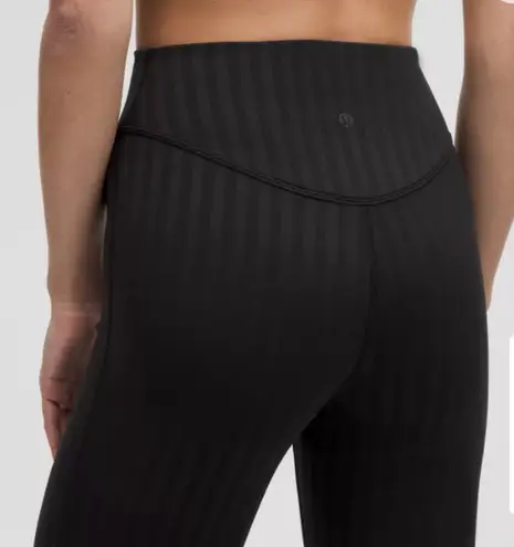 Lululemon  Wunder Under Bootcut Pant *Tonal Stripe - Size 4 - Black - Image 2