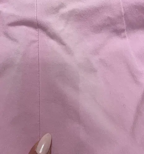 Leggiadro Bubblegum Pink Stretch Ankle Cropped Pants Classic Side Zip Size 12