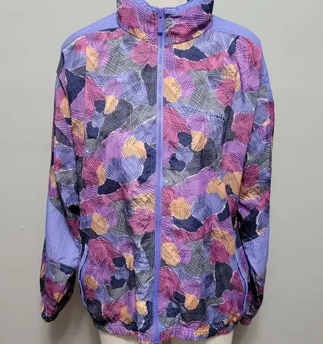 Reebok  vintage 80s retro streetwear pastel patterned windbreaker size medium