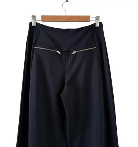 COS High Waist Wide Leg Pull-On Culottes Pants Navy Blue Sz XS