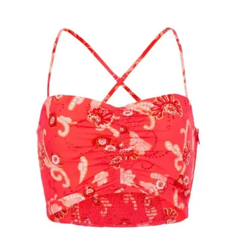 ALC Frank NEW A.L.C Arit Red Floral Tank Top Size 4