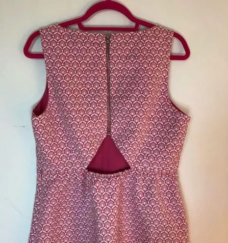 I Heart Ronson Dress Sleeveless Pink & White Sz L