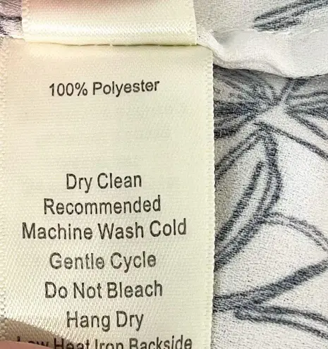 Ecru Women's The Lange Top Black White Floral Long Sleeve Blouse Medium