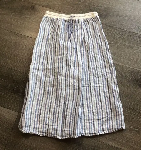 Sita Murt Knit Feelings Blue Stripe Knee Length Skirt Size 36 (2) (XS)