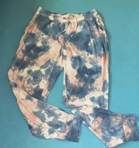 ANY BODY joggers lightweight elastic waistband drawstring pink blue NEW size M Size M