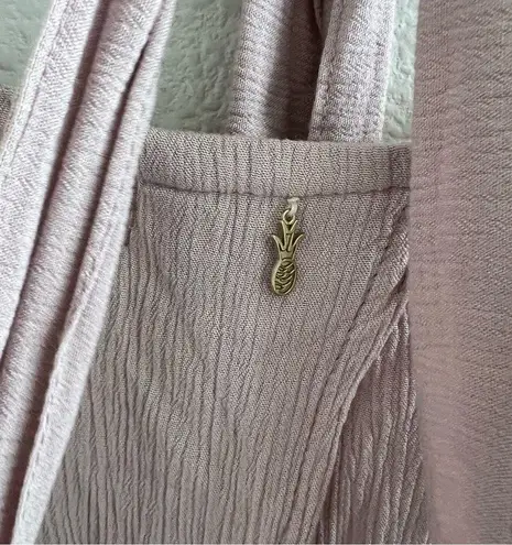 BEACHGOLD Neutral Moth Pink Crop Tie Waist Strappy Medium