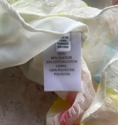 Tanya Taylor Teresa Silk Tie Dye Skirt