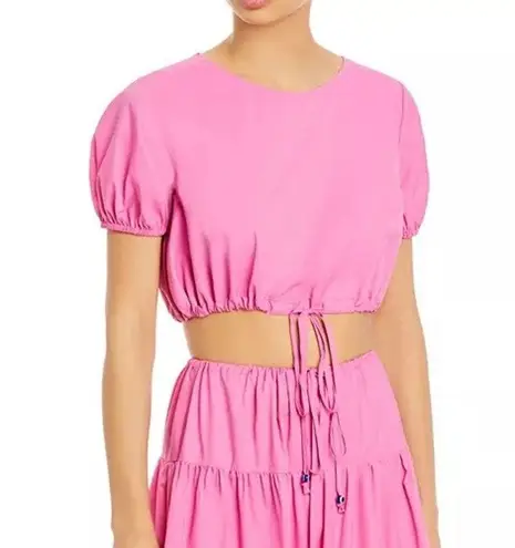 STAUD Prato Crop Top Size M Wild Orchid Pink Size M