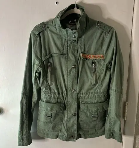 Daytrip  Green Army Jacket Size M Utility Lightweight