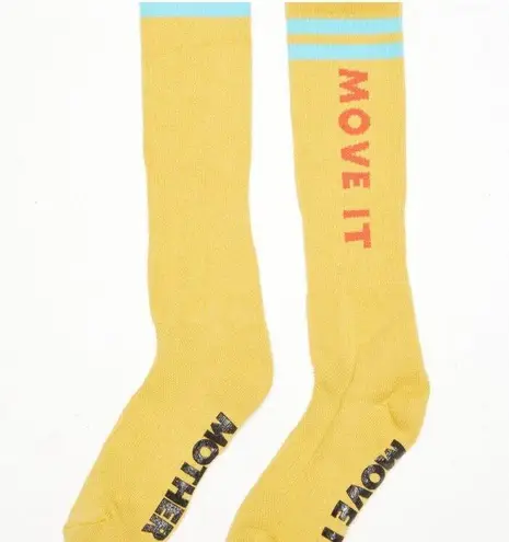 MOTHER Denim MOVE IT The Ra Ra Calf Sock Yellow