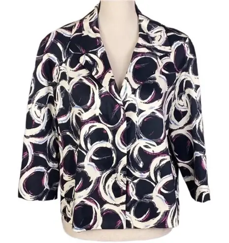 Evan Picone EVAN-PICONE “Stretch” Cotton blend, cropped blazer with POCKETS. Size 14. EUC