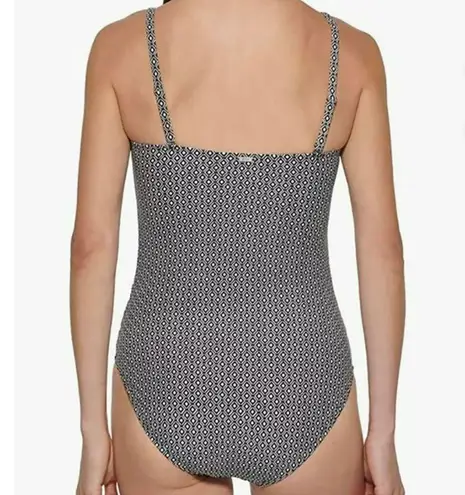 DKNY Banded Maillot One Piece Swimsuit