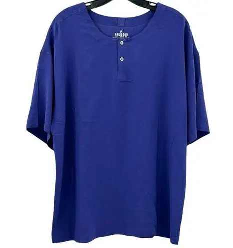 Rawgear Lounge Sleep Wear Top Women’s 100% Rayon Blue Size Medium