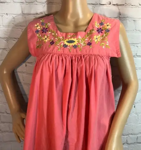 Vintage Jumper Dress w/Embroidered Floral … Size undefined