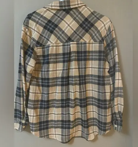 Khaki & Black Plaid Button Down Shirt 2XL/XXL NWT