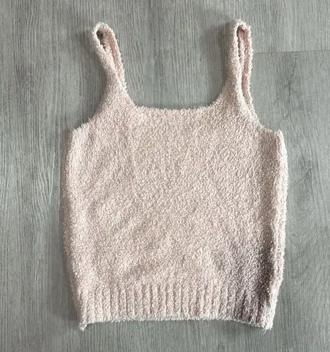 SKIMS boucle Pink Sleeveless tank Top
