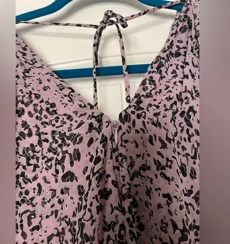 Halston Heritage Heritage Marble Print Popover Pleated Dress