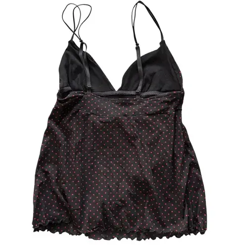 Cosabella Made in Italy S black red polka dot cami