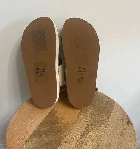 Ganni Gianni | Juta Sandal in Egret | 36