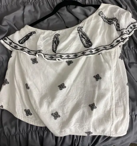 Free People bandana one shoulder blouse