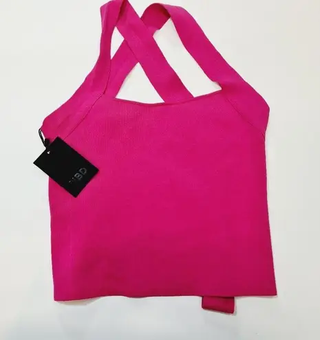 NBD  Tia Tie Back Top in Fuchsia Small