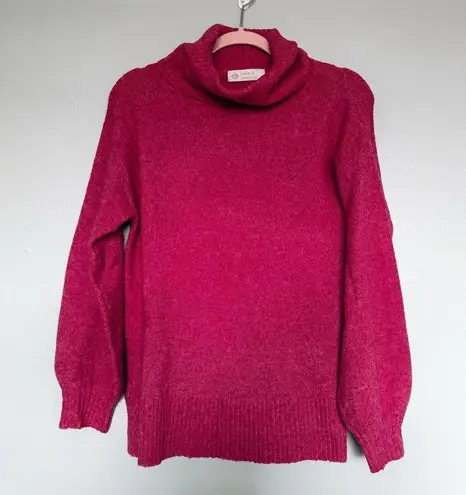 Leela and Lavender Pink Turtleneck Long Sleeve Sweater Size Small