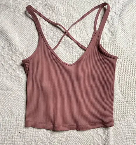 Vuori Rib Crop Tank Size XS