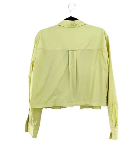 L'Academie Revolve Tory Button Down Poplin Shirt in Cornsilk Sz M