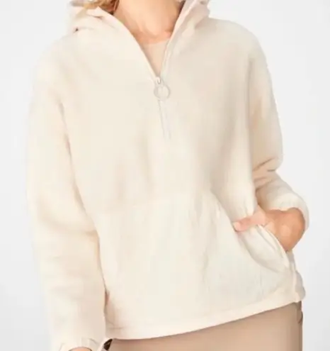 Fabletics  Lotta Sherpa Fleece 1/2 Zip Pullover SIZE XL pocket‎ warm cozy thick thumbnail 1