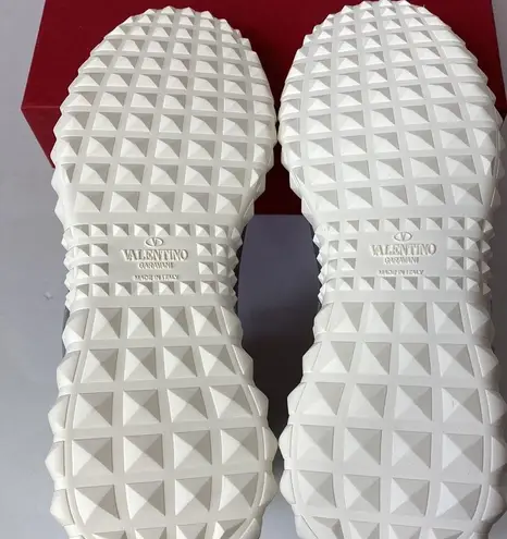 Valentino Garavani silver Rockstud Bodytech sneakers size 8 NIB