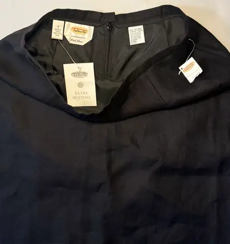 Talbots Knee Length Black Zip Up Skirt NEW