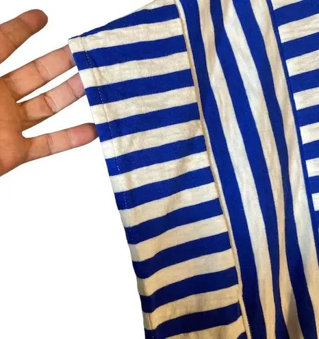 Soft Surroundings Soft Surrounding Blue Striped Caftan Swimwear Cover Up Women Sz S/M