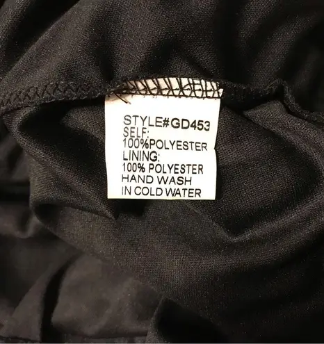 Formal Evening gold black sequin lined dress women’s size small