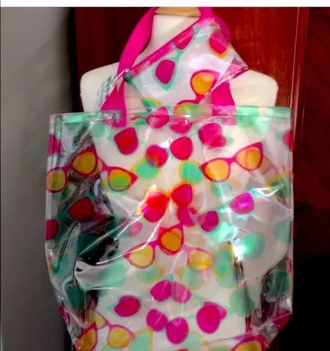 Sunglasses Theme Tote and Pouch Pink