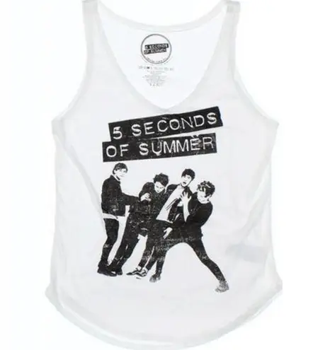 5 Seconds of Summer White Tank Top