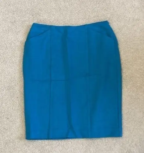 CAbi  blue pencil skirt in size 4