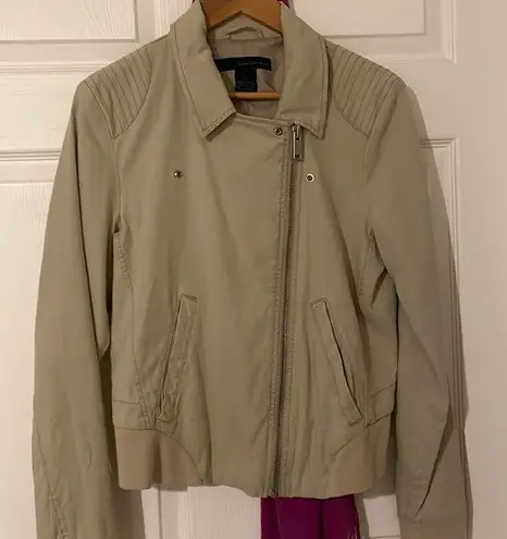 Calvin Klein Jeans  Womens Khaki/Beige Bomber Jacket