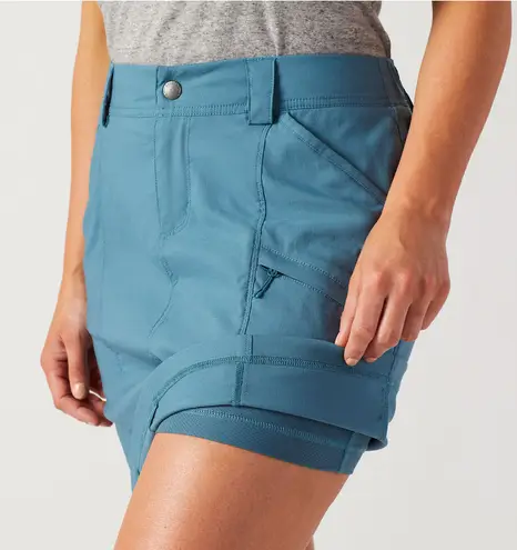 Duluth Trading Company Duluth Trading Co. Dry On The Fly Utility Athletic Skort Teal Blue 4