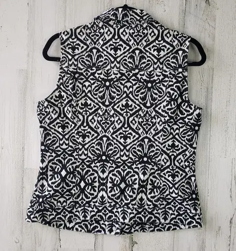 E39 By Eric Black & White Tailored Vest Medium