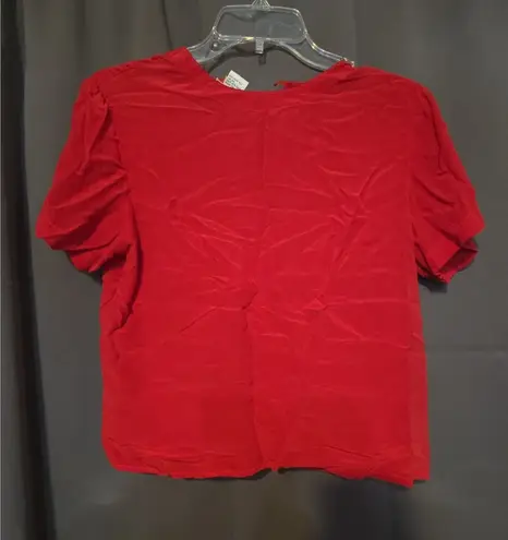 Westbound Petites Red Tee, Women's Petite Small, Round Neck Blouse, Casual Wear