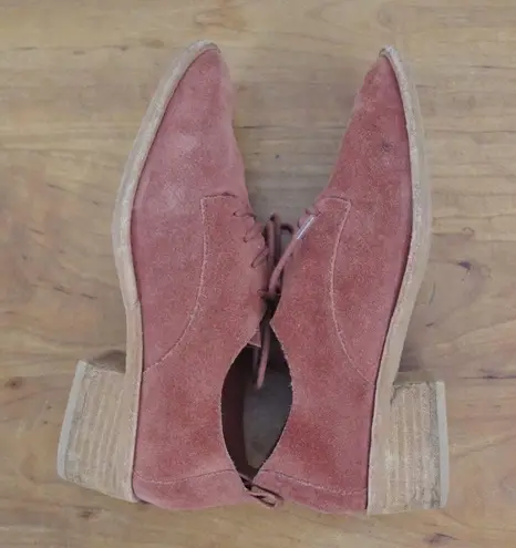 Wittner Suede Derby Ladies' Shoes Size 39 Red