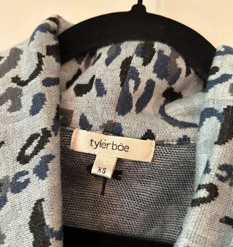 Tyler Böe Kim Leopard Dress Size XS Blue