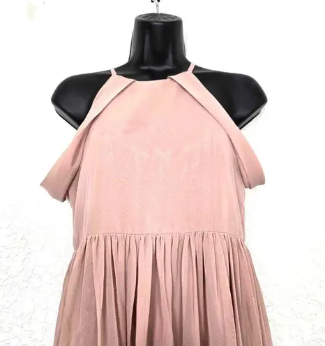 JJ's House A-line Halter Floor-Length Chiffon Junior Bridesmaid Dress Size J12