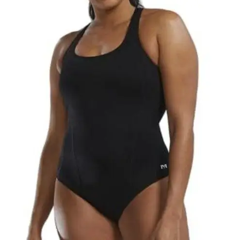 TYR Womens Size 20 Black DuraFast Elite Tech Swimsuit