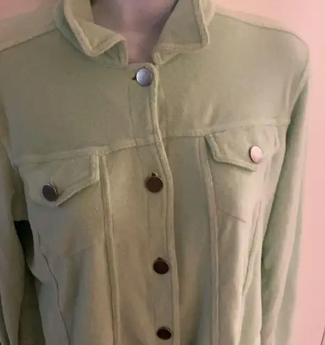 Forenza - lime green terry cloth 2 piece lounge set