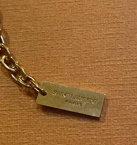 Saint Laurent Opyum Twist Necklace in Metal