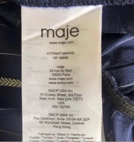 Maje Panti Striped Jacquard Jumpsuit