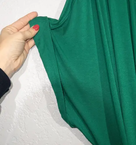 Eloquii Green Jersey Knit Wrap Maxi Dress Size 26