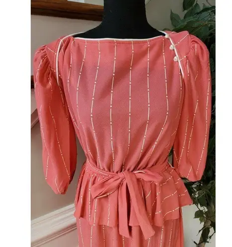 PINK - Victoria's Secret Pink Striped Crew Neck Vintage Casual Dress